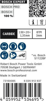 BOSCH Expert Automotive Steel S957CHM Säbelsägeblatt 150 mm für Automobilstahl