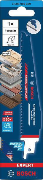 BOSCH Säbelsägeblatt S 967 XHM Wood Metal Demolition 150 mm