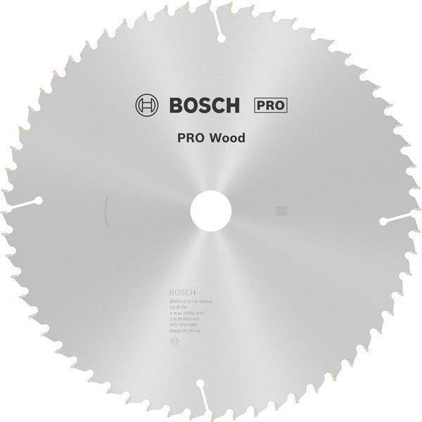 Bosch Kreissägeblatt PRO Wood AD 160 mm Z24 WZ für präzise Holzschnitte