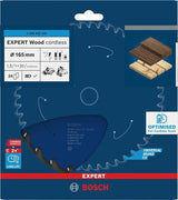 Bosch Kreissägeblatt Expert Wood AD 160 mm Z.24 WZ – Hartmetall-Sägeblatt für Akkusägen