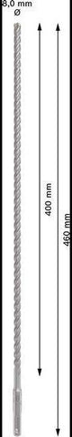 Bosch Hammerbohrer PRO SDS plus-5X, Ø 10,0 mm, Arbeitslänge 100 mm, SDS plus, Vierschneider für Stahlbeton