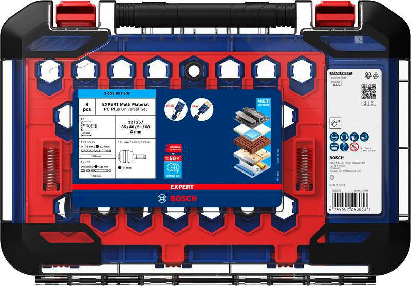 BOSCH Lochsägen-Set EXPERT Multi Material 8-teilig 22-68 mm Carbide Technology