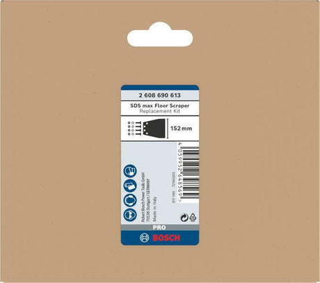 BOSCH Ersatzklinge für PRO Floor Scraper B 130 mm SDS plus – Passend zu Fliesenmeißel 8004 257 488 + 8004 257 491