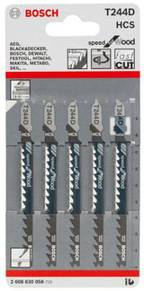 BOSCH Stichsägeblatt T 111 C HCS 100 mm 5 Stück für Holz und Kunststoff