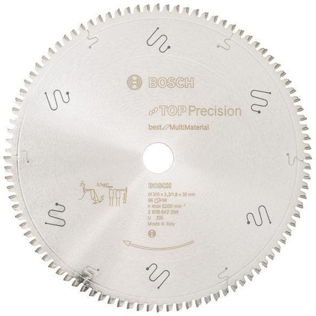 BOSCH Kreissägeblatt Top Precision Best for Multi Material 165 mm Z48 HLTCG für Tauch- und Handkreissägen