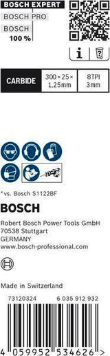 Bosch Säbelsägeblatt Expert Thick Tough Metal S955CHC, 150 mm, TPI 8, für dickes zähes Metall