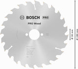 Bosch Kreissägeblatt PRO Wood AD 160 mm Z24 WZ für präzise Holzschnitte