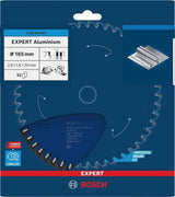 BOSCH Kreissägeblatt EXPERT for Alu.AD 160 mm Z.52 HLTCG für saubere Aluminium-Schnitte
