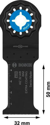 Bosch Tauchsägeblatt AIZ 32 AIB – 32 mm, Starlock, für weiches Metall