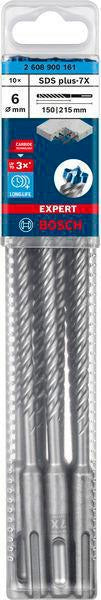 Bosch Expert SDS-7X Hammerbohrer 5 mm, 10 Stück, SDS-plus, Carbide Technology