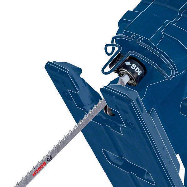 Bosch Stichsägeblatt Hardwood Fast T 144 DHM, 100 mm, 3 Stück – für Hartholz & WPC