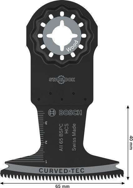 BOSCH Tauchsägeblatt AII 65 BSPC Starlock 65 mm für Hartholz