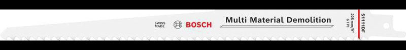 BOSCH Säbelsägeblatt S 611 DF, 150 mm, Bi-Metall, TPI 6, 5 Stück – für Holz und Metall