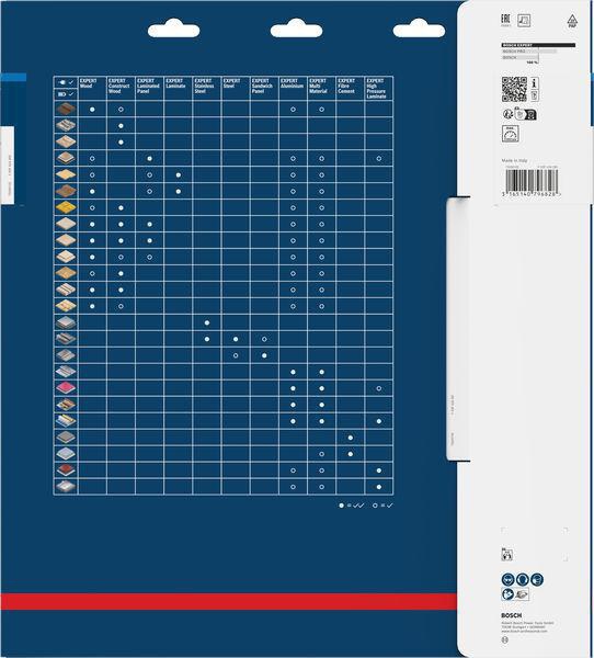 BOSCH Kreissägeblatt EXPERT for Alu.AD 160 mm Z.52 HLTCG für saubere Aluminium-Schnitte