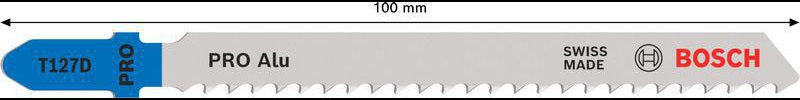BOSCH Stichsägeblatt T 118 G HSS 5er-Pack für Metall und Buntmetall