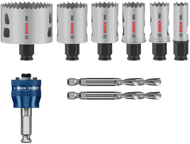 BOSCH Lochsägen-Set PRO Multi Material PC Plus 9-teilig HSS-Metall mit 8% Kobalt