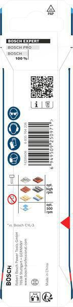 Bosch EXPERT HEX-9 Multi Construction Steinbohrer 5 mm – Präzise Bohrungen in Kacheln, Granit, Beton, Holz und Metall