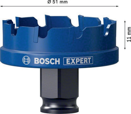 Bosch Lochsäge Expert Sheet Metal 20 mm – Carbide-Zähne für Edelstahl & härtesten Stahl, Power Change Plus