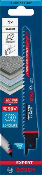 BOSCH Expert Fiber Plaster S 641 HM Säbelsägeblatt 150 mm für Faser- und Gipsmaterial