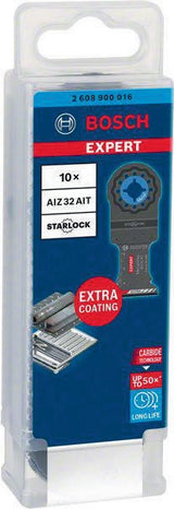 BOSCH Tauchsägeblatt AIZ 32 AIT mit Starlock-Aufnahme, 10 Stück, 32 mm Breite, 40 mm Eintauchtiefe