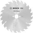 Bosch Kreissägeblatt PRO Wood AD 160 mm Z24 WZ für präzise Holzschnitte