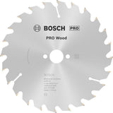 Bosch Kreissägeblatt PRO Wood AD 160 mm Z24 WZ für präzise Holzschnitte