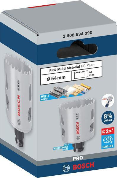 Bosch Lochsäge PRO Multi Material PC Plus 102 mm – HSS mit 8% Kobalt für Stahl und Trockenbau
