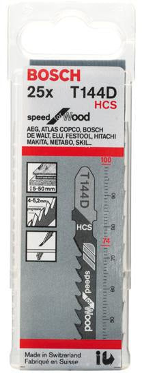 BOSCH Stichsägeblatt T 111 C HCS 100 mm 5 Stück für Holz und Kunststoff
