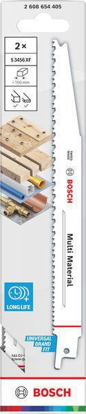 BOSCH Säbelsägeblatt S 611 DF, 150 mm, Bi-Metall, TPI 6, 5 Stück – für Holz und Metall