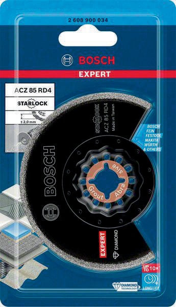 Bosch Segmentsägeblatt EXPERT ACZ 85 RD4 Dia Ø 85 mm Mörtel Starlock – Diamant-Technologie