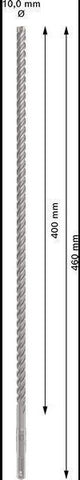 Bosch Hammerbohrer PRO SDS plus-5X, Ø 10,0 mm, Arbeitslänge 100 mm, SDS plus, Vierschneider für Stahlbeton