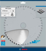 BOSCH Kreissägeblatt PRO Steel HLTCG 254 mm, 52 Zähne, für Metall-Gehrungssägen