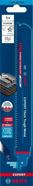 Bosch Säbelsägeblatt Expert Thick Tough Metal S955CHC, 150 mm, TPI 8, für dickes zähes Metall