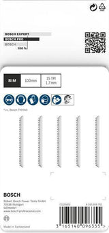 BOSCH Stichsägeblatt T 234 X HCS 5 Stück für Hartholz und Laminat