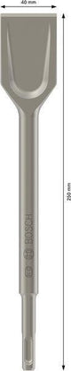 Spatmeißel LongLife 250 mm SDS-plus BOSCH – 40 mm Schneidenbreite für Mauerwerk