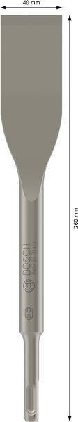 BOSCH Fliesenmeißel SDS-plus 260 x 40 mm für sauberes Fliesenentfernen