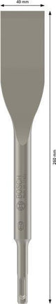BOSCH Fliesenmeißel SDS-plus 260 x 40 mm für sauberes Fliesenentfernen