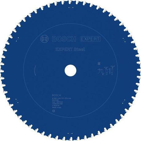 Bosch Kreissägeblatt EXPERT Steel AD 254 mm Z.60 HLTCG für Edelstahl
