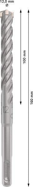 Bosch Hammerbohrer PRO SDS plus-5X, Ø 10,0 mm, Arbeitslänge 100 mm, SDS plus, Vierschneider für Stahlbeton