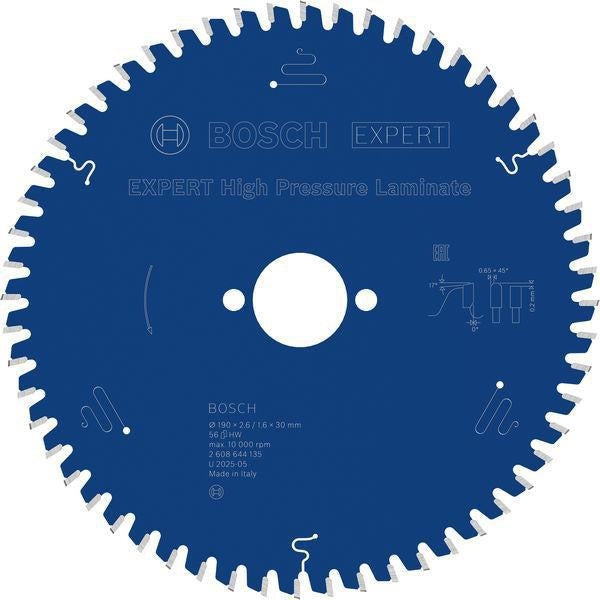 BOSCH Kreissägeblatt Expert for High Pressure Laminate 160 mm Z48 TR-F für saubere Schnitte