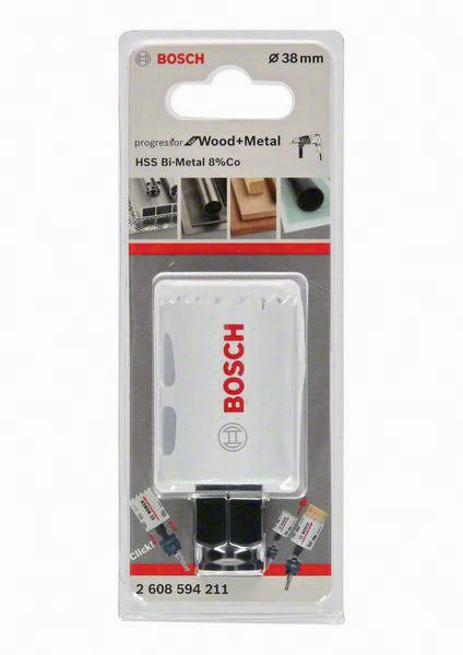 Bosch Lochsäge HSS-Co8 102 mm BIM Progressor for Wood and Metal Power Change Plus
