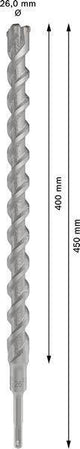 Bosch Hammerbohrer PRO SDS plus-5X, Ø 10,0 mm, Arbeitslänge 100 mm, SDS plus, Vierschneider für Stahlbeton