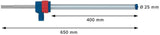 BOSCH Hammerbohrer-Set EXPERT SDS Clean max-8X, 20,0 mm, 650 mm – Staubarm bohren in Stahlbeton