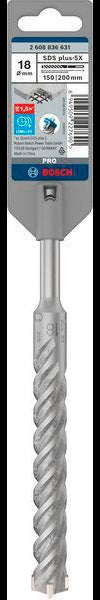 Bosch Hammerbohrer PRO SDS plus-5X, Ø 10,0 mm, Arbeitslänge 100 mm, SDS plus, Vierschneider für Stahlbeton