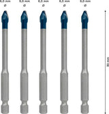 BOSCH Keramikbohrersatz Expert HardCeramic HEX-9 5-tlg. 6 mm Sechskantschaft