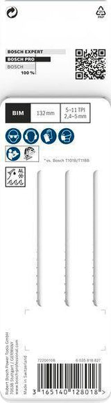 BOSCH Stichsägeblatt T 234 X HCS 5 Stück für Hartholz und Laminat