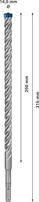BOSCH Hammerbohrer Expert SDS-7X Ø18 mm, Arbeitslänge 200 mm, SDS-plus
