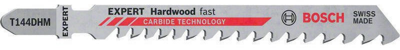 Bosch Stichsägeblatt Hardwood Fast T 144 DHM, 100 mm, 3 Stück – für Hartholz & WPC