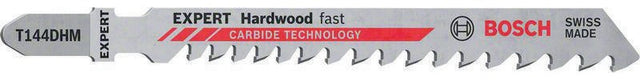 Bosch Stichsägeblatt Hardwood Fast T 144 DHM, 100 mm, 3 Stück – für Hartholz & WPC