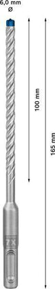 BOSCH Hammerbohrer Expert SDS-7X 5 mm SDS-plus 30 Stück für Stahlbeton